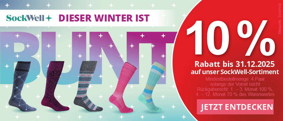 SockWell Dezember 25 Winter ist Bunt