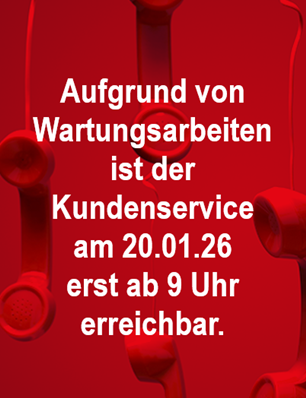 Erreichbarkeit Kundenservice 20.01.2026