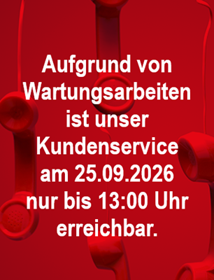 Wartungsarbeiten 25.09.2026